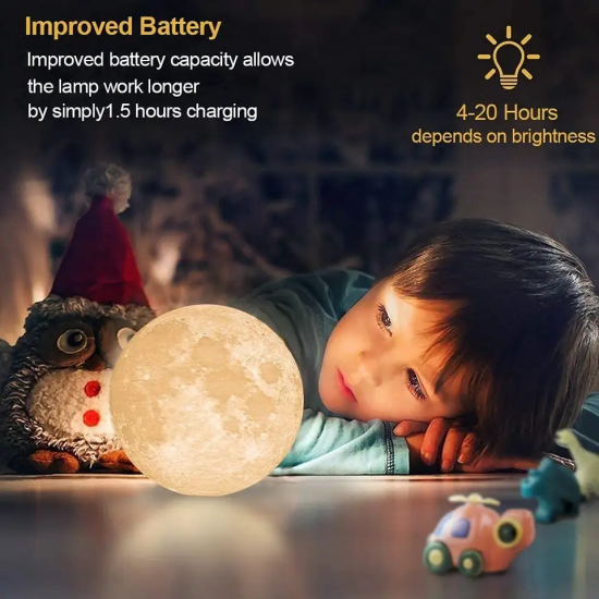 3d moon deals lamp charger